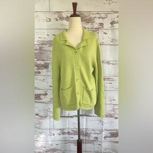 Fieldgear- EUC -Knitted Button-Down Cardigan Sweater - Size: Large